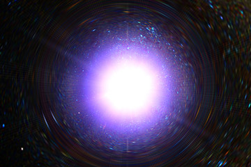 Big splash in universe. Splash light. Colorful exploison. The elements of this image furnished by NASA.