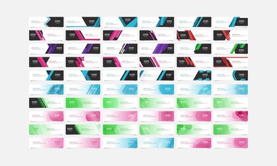 Set of 60 web banner template