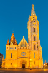 Budapest, Hungary - October 01, 2019: Matthias Church is a Roman Catholic church located in...