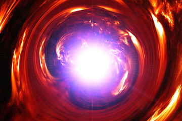 Big splash in universe. Splash light. Colorful exploison. The elements of this image furnished by NASA.