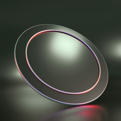 Elegant minimal background. 3d illustration, 3d rendering.