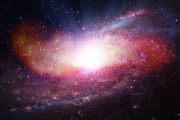 Marvelous galaxy in a deep space. The elements of this image furnished by NASA.