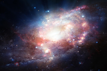 Starry outer space. The elements of this image furnished by NASA.