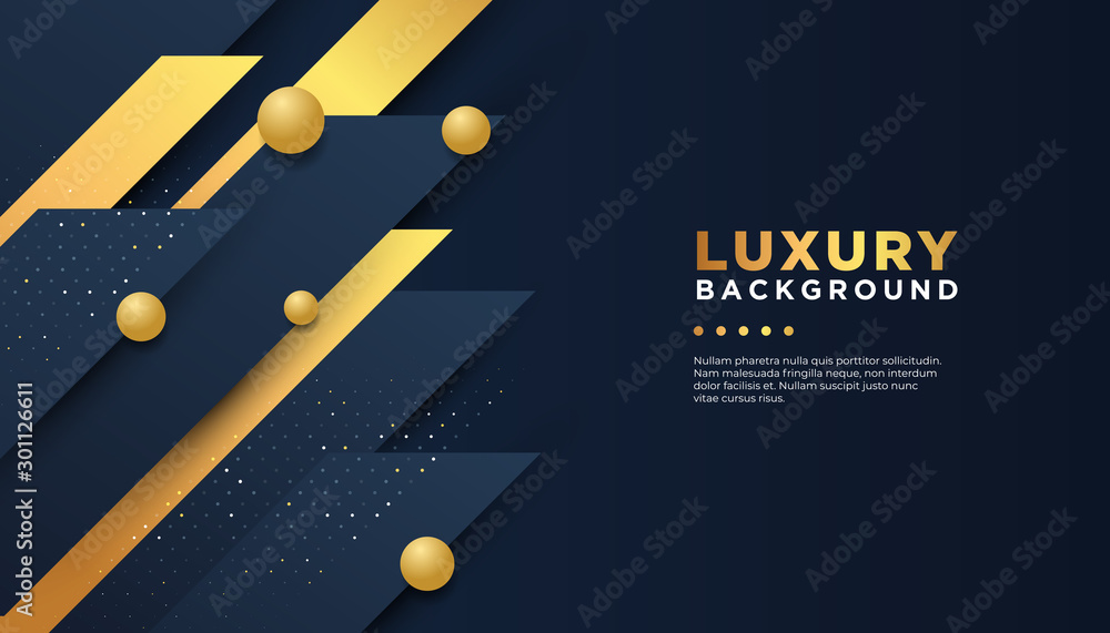 Aufkleber dark abstract background with overlap layers. luxury design concept. eps 10