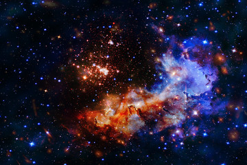 Fototapeta na wymiar Gorgeous galaxy and stars. The elements of this image furnished by NASA.