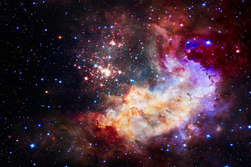 Obraz na płótnie Canvas Gorgeous galaxy and stars. The elements of this image furnished by NASA.