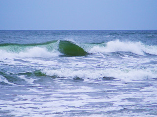 Naklejka premium Storm on the Baltic Sea