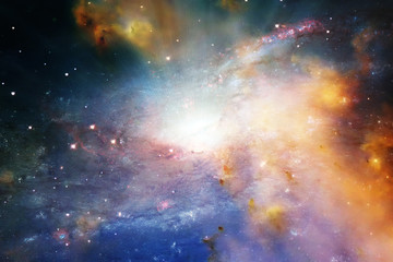 Fototapeta na wymiar Marvelous galaxy in a deep space. The elements of this image furnished by NASA.
