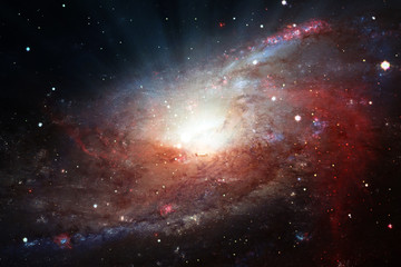 Marvelous galaxy in a deep space. The elements of this image furnished by NASA.