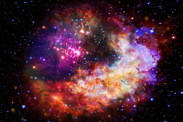 Space and galaxy. The elements of this image furnished by NASA.