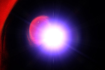Big splash in universe. Splash light. Colorful exploison. The elements of this image furnished by NASA.