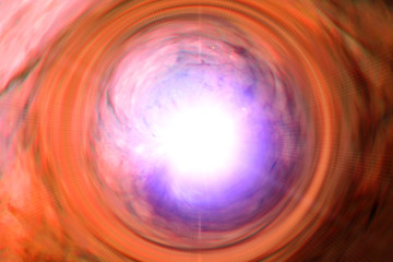 Big splash in universe. Splash light. Colorful exploison. The elements of this image furnished by...