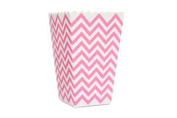 hot pink chevron popcorn box