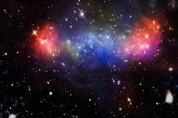 Gorgeous galaxy and stars. The elements of this image furnished by NASA.