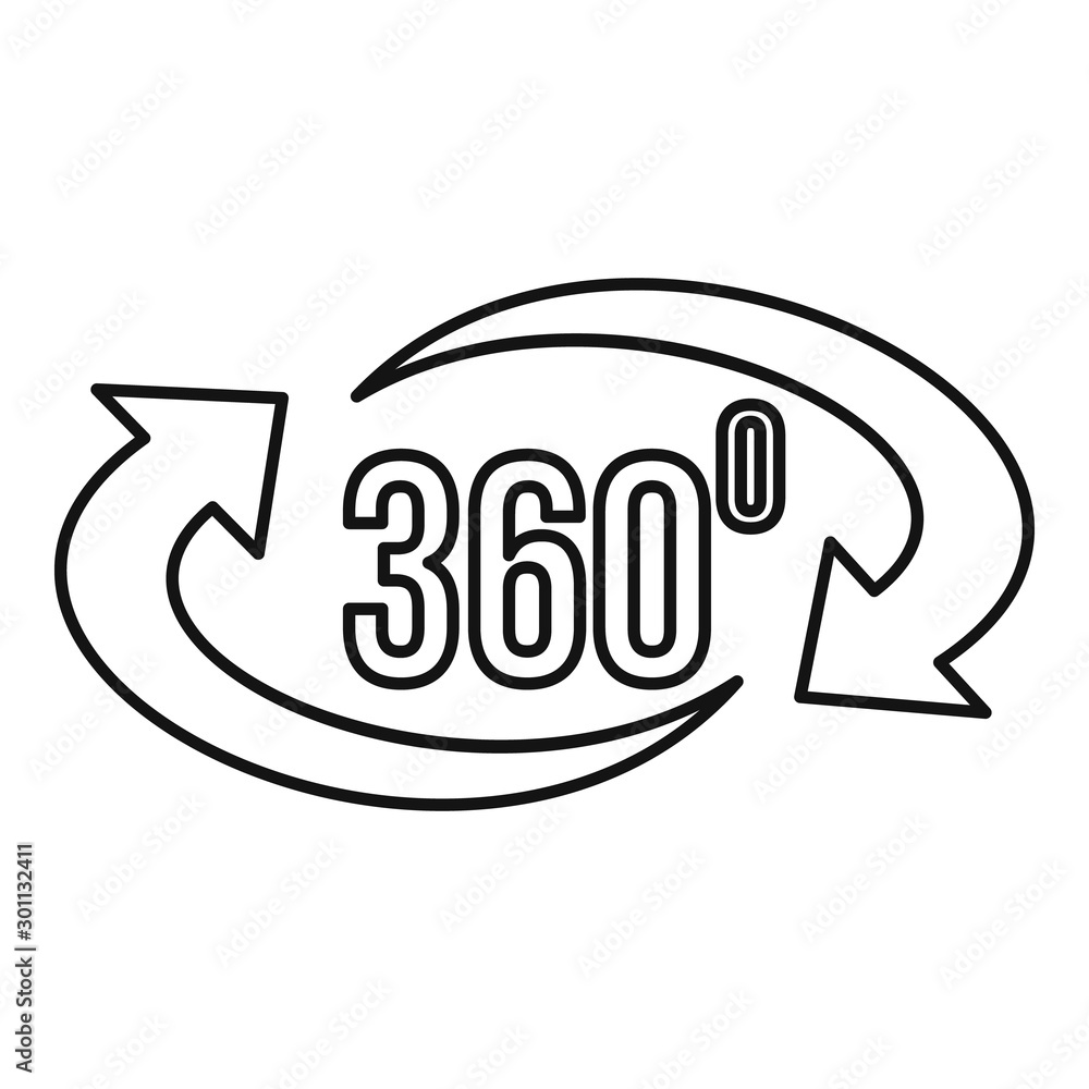Poster virtual reality icon. outline virtual reality vector icon for web design isolated on white backgroun
