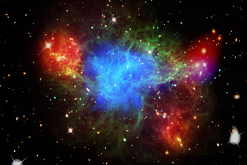 Amazing galaxy view and stars. The elements of this image furnished by NASA.