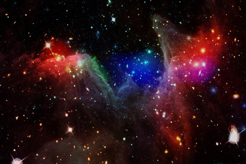 Amazing galaxy view and stars. The elements of this image furnished by NASA.