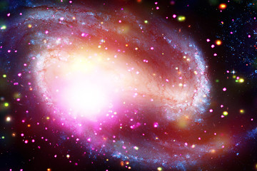 Galaxy, nebula and gas. The elements of this image furnished by NASA.