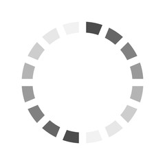 loading process icon, user interface outline. Isolated on white background eps10 vector