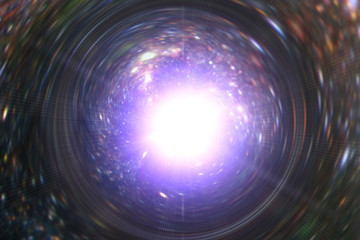 Big splash in universe. Splash light. Colorful exploison. The elements of this image furnished by NASA.