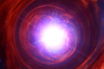 Big splash in universe. Splash light. Colorful exploison. The elements of this image furnished by NASA.