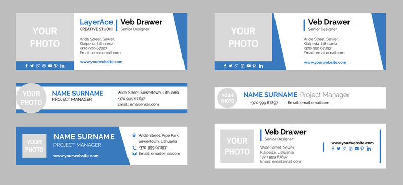 Professional Email Signature Templates Collection