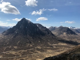 Fototapeta na wymiar Glencoe, lochaber, highlands, Scotland, uk view of mountains