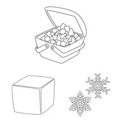 Isolated object of clean and wet symbol. Collection of clean and purity vector icon for stock.