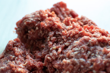 minced beef meat close up