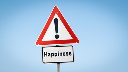 Street Sign to Happiness