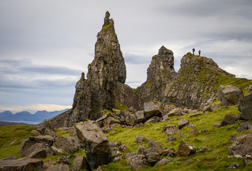 Old mann of storr on the isle of skye, scotland