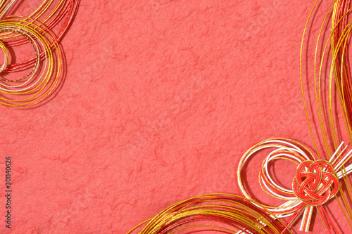 和風背景 水引 和紙 Wall Mural Wallpaper Murals Tamayura39