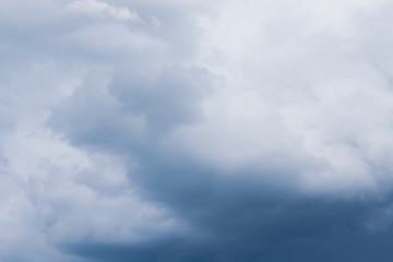 Rain storm clouds before the storm in the middle of summer