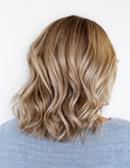 Hairstyle ombre color .Highlight hair