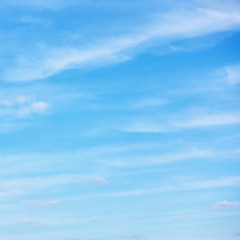 Blue sky with light clouds