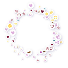 Social media marketing, Communication concept.