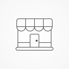 Store vector icon sign symbol