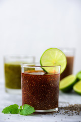 Chia seed and lime water