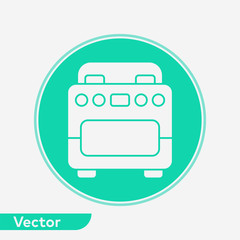 Stove vector icon sign symbol