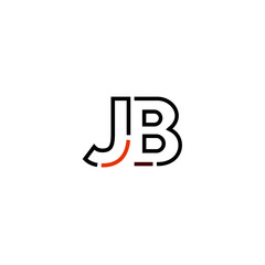 Letter JB logo icon design template elements