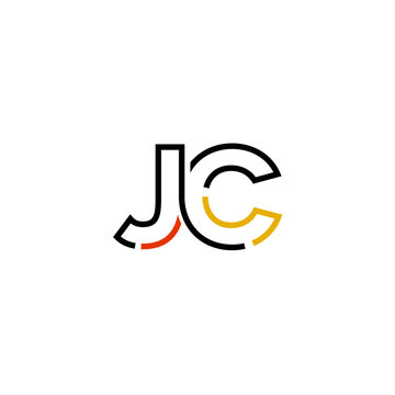 Letter JC logo icon design template elements