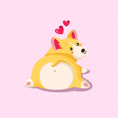 Cute cartoon valentines day