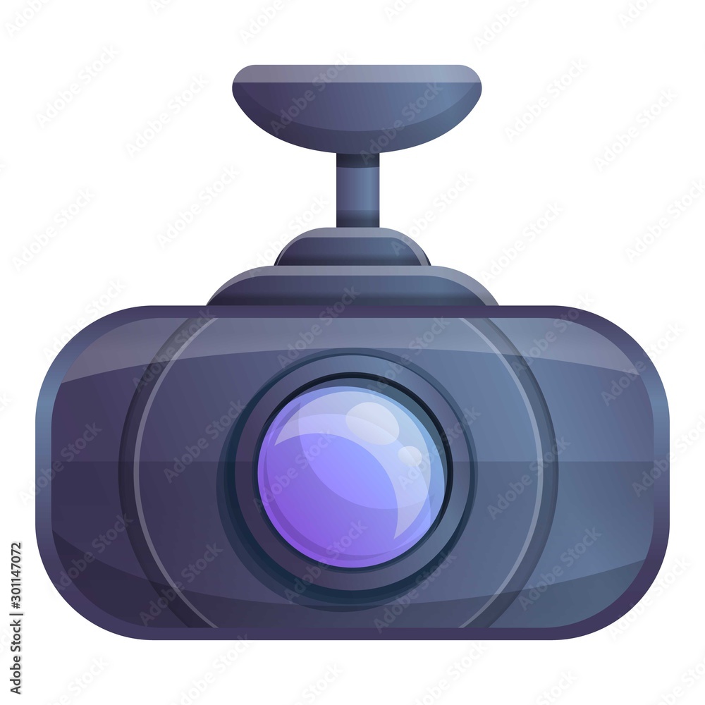 Poster modern dvr camera icon. cartoon of modern dvr camera vector icon for web design isolated on white ba