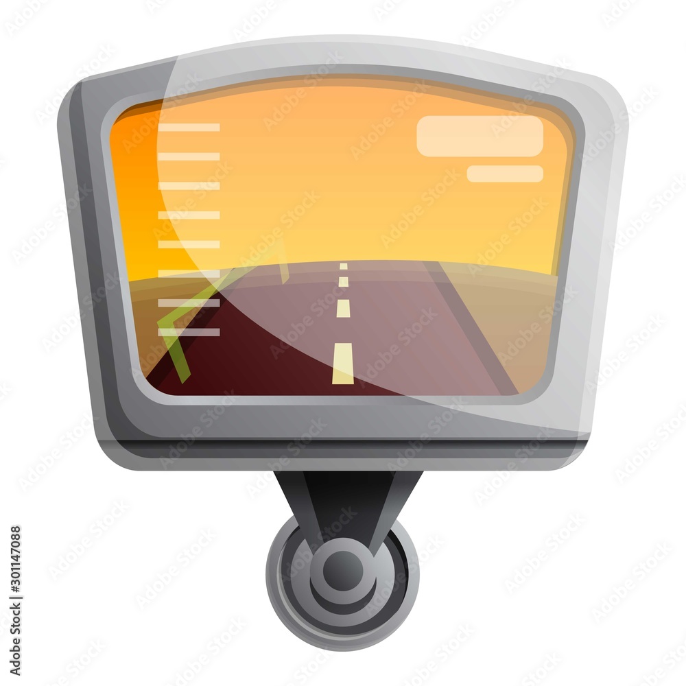 Poster dvr camera monitor icon. cartoon of dvr camera monitor vector icon for web design isolated on white 