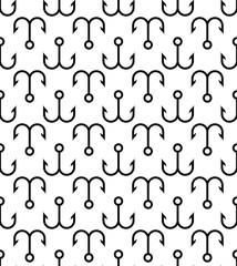 Fish Hook Seamless Pattern
