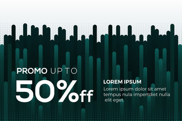 Fototapeta premium Modern Special Promo Design for Business Sale. Promotion banner discount template - Vector