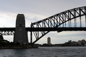 Side of sydney harbour bridge