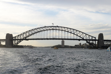 Fototapeta na wymiar Sydney Harbour Bridge from ocean