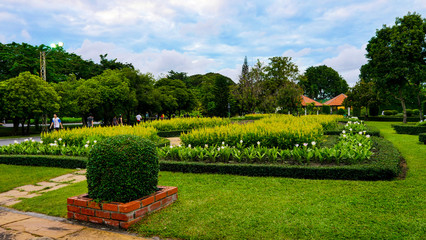 Fototapeta premium Rama IX Park The Largest Public Park in Bangkok