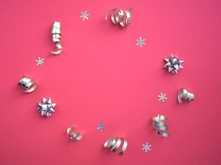 christmas balls on black background